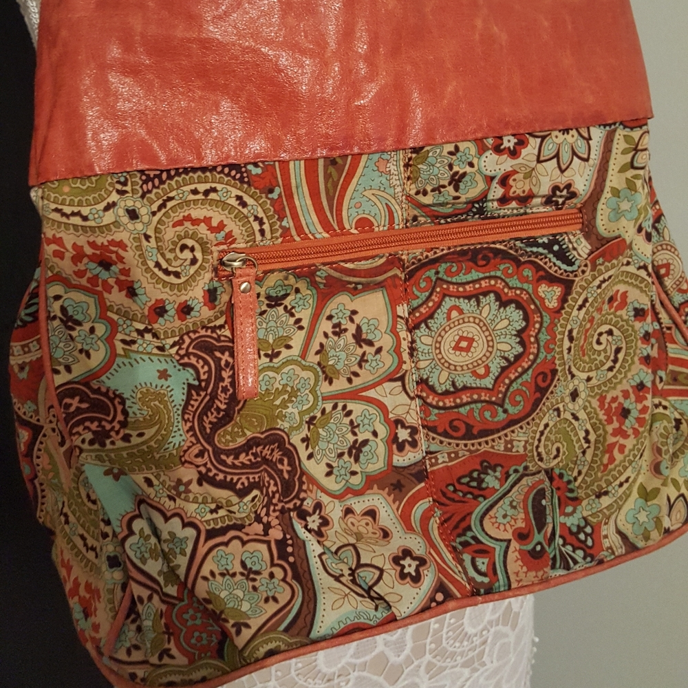 Orange Hippe Hobo Purse